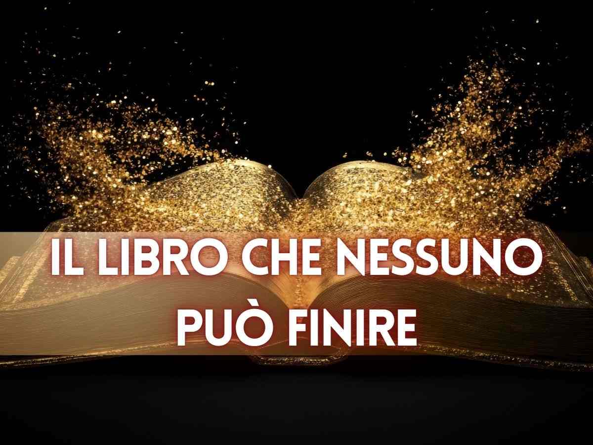 un libro magico che sprigiona polvere magica dalle pagine